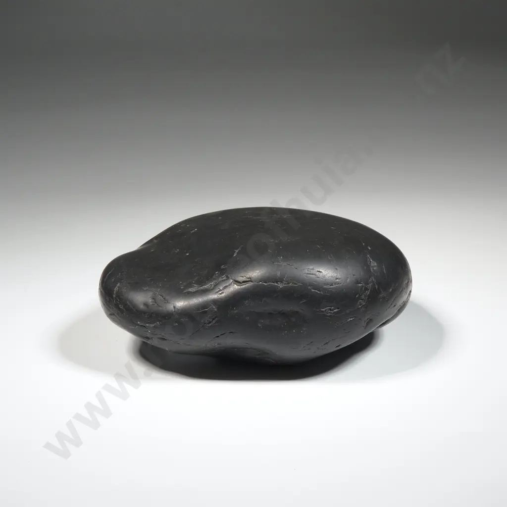 Black Pounamu Riverstone  Image 1++
