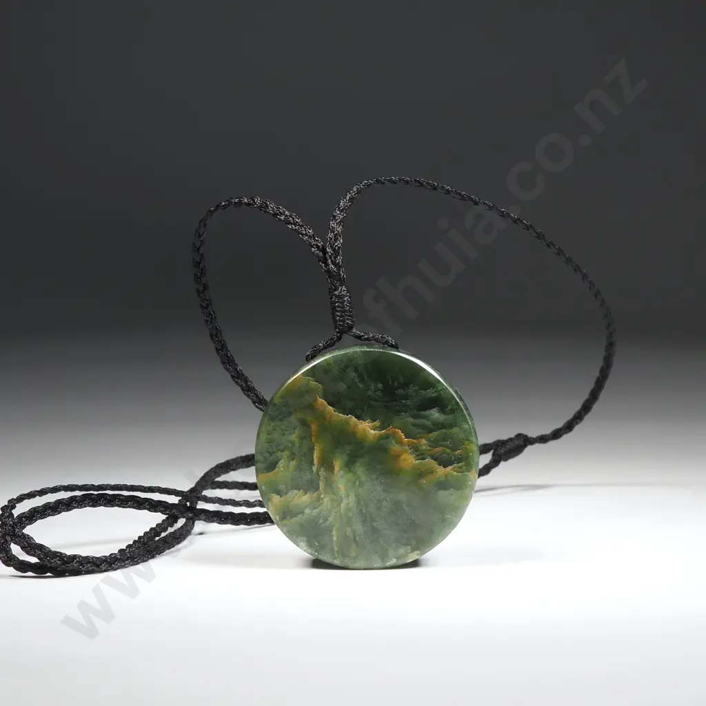 Flower Lovely Greenstone (Flower Jade)  Disc. Image 1++