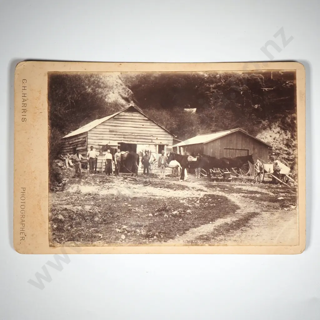 Colonial New Zealand Homestead Scene, C Harris Gisborne Image 1++
