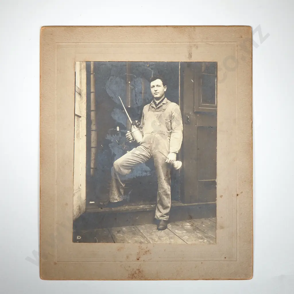 Railroad Worker, Oiler/ Brake Man c 1900 Image 1++