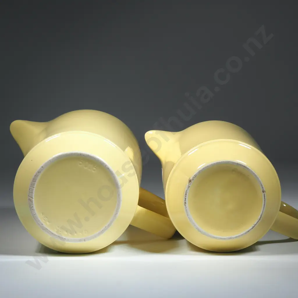 Pair of  Yellow Crown Lynn  Ceramic Jugs Image 1++