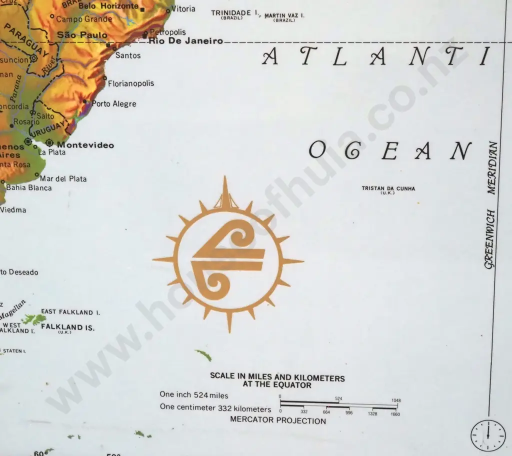 Large Air New Zealand Map Of The World Showing Places It Visits Image 1++