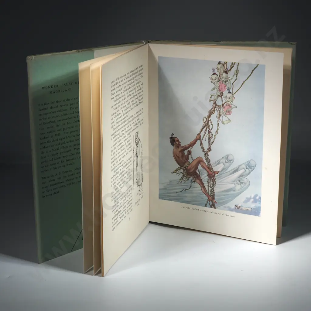 Book -Wonder Tales Of Maoriland By A H Reed & A S Patterson. Printed By White & Carmen Ltd Wellington.  Image 1++