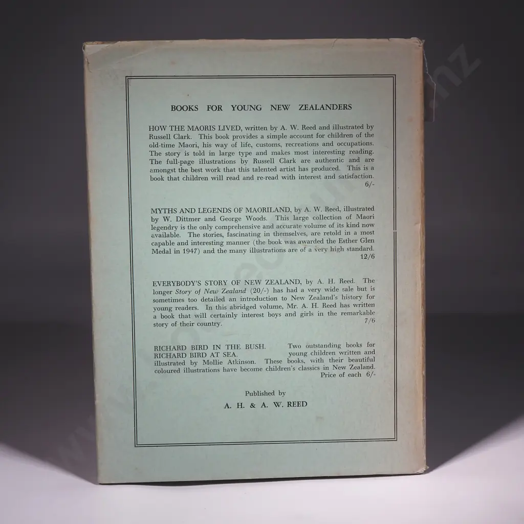 Book -Wonder Tales Of Maoriland By A H Reed & A S Patterson. Printed By White & Carmen Ltd Wellington.  Image 1++