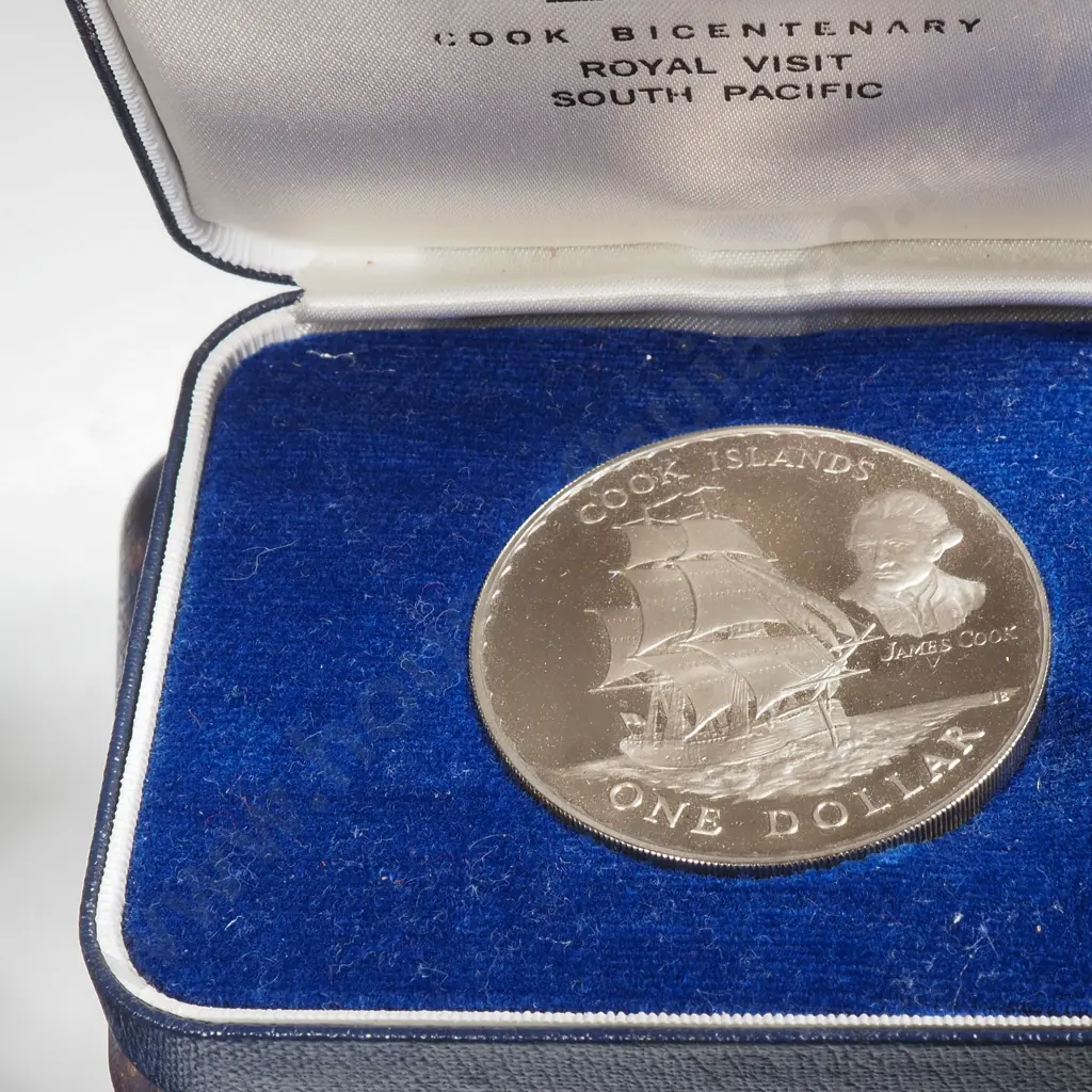 Five New Zealand 1970 Royal Visit Proof Dollars - CV $250 NZD Image 1++