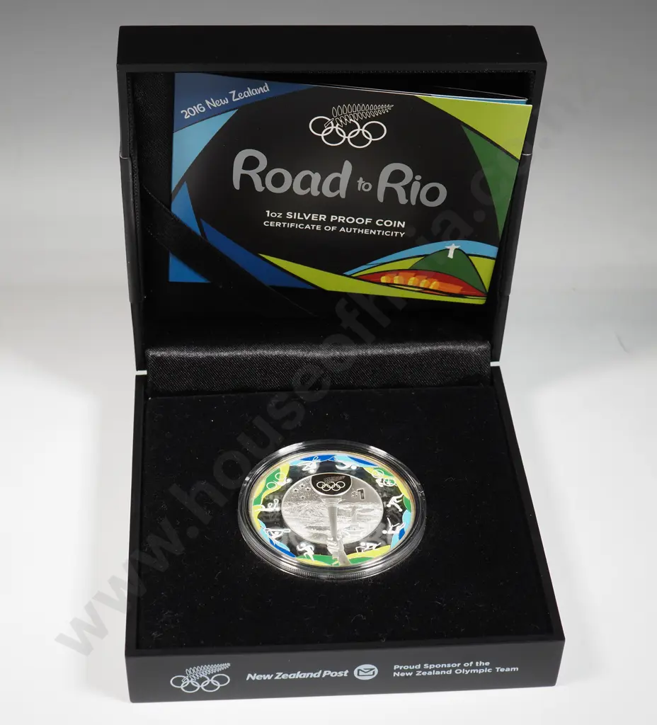 2016 Road to Rio One Ounce Silver Proof Coin  Image 1++