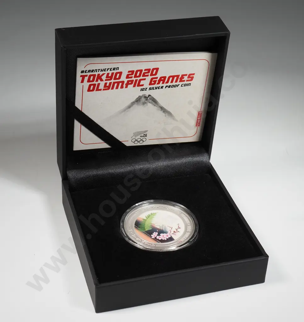 New Zealand Tokyo 2020 Olympic Games BUNC Coin in Case  Image 1++