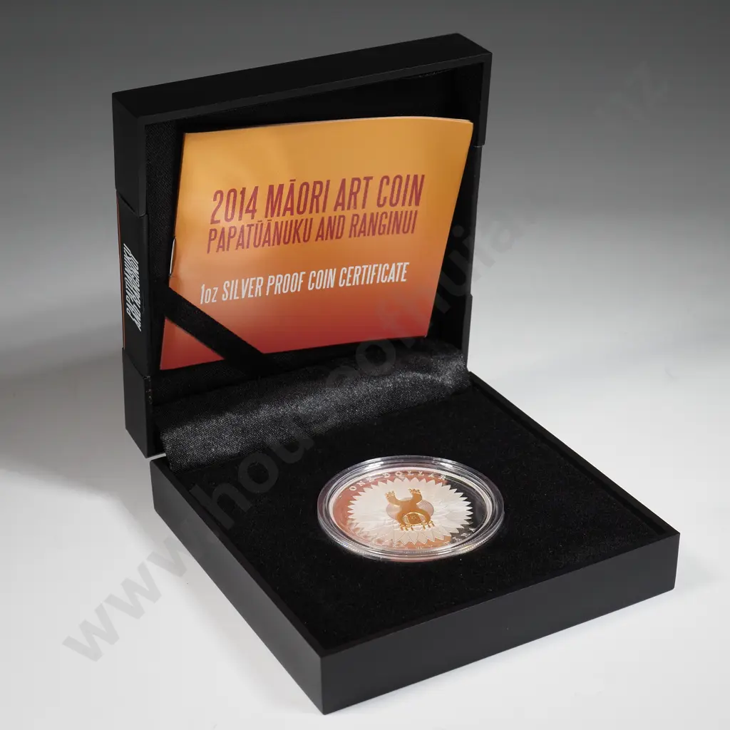 2014 Maori Art Silver Ounce Proof Coin Image 1++