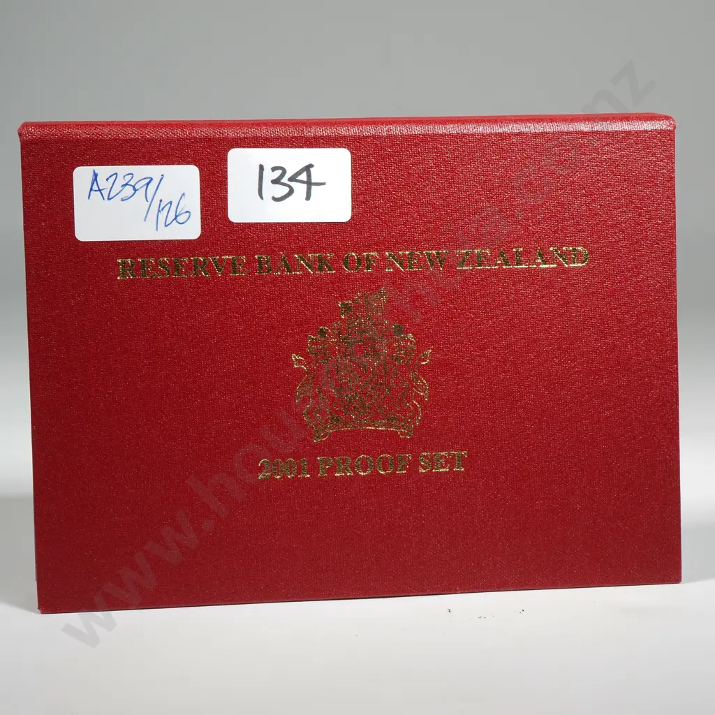 2001 New Zealand Proof Coin Set  Image 1++