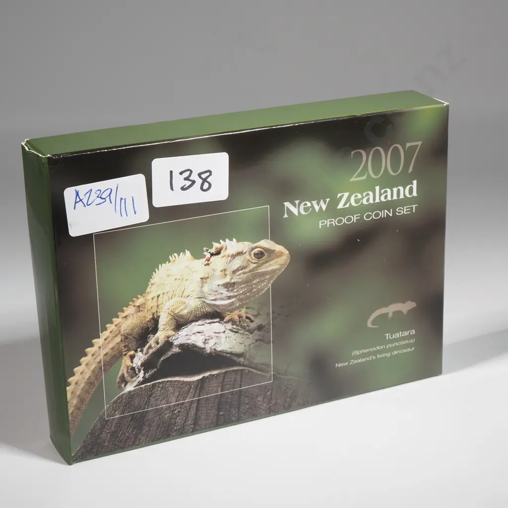 2007 New Zealand Proof Coin Set  Image 1++