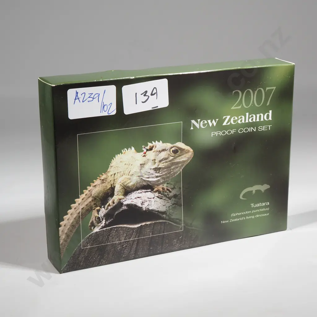2007 New Zealand Proof Coin Set  Image 1++