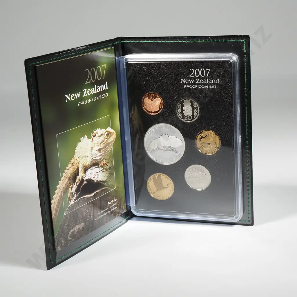 2007 New Zealand Proof Coin Set  Image 1++