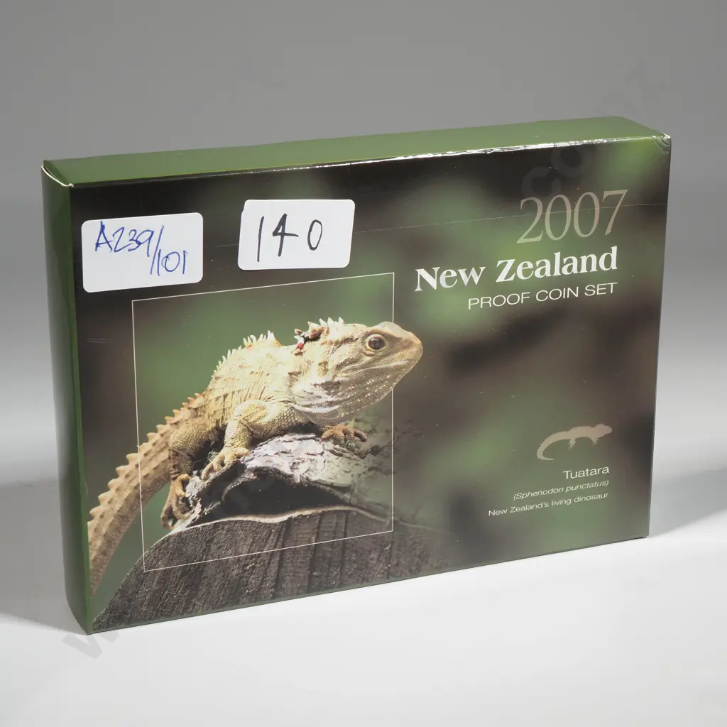 2007 New Zealand Proof Coin Set  Image 1++