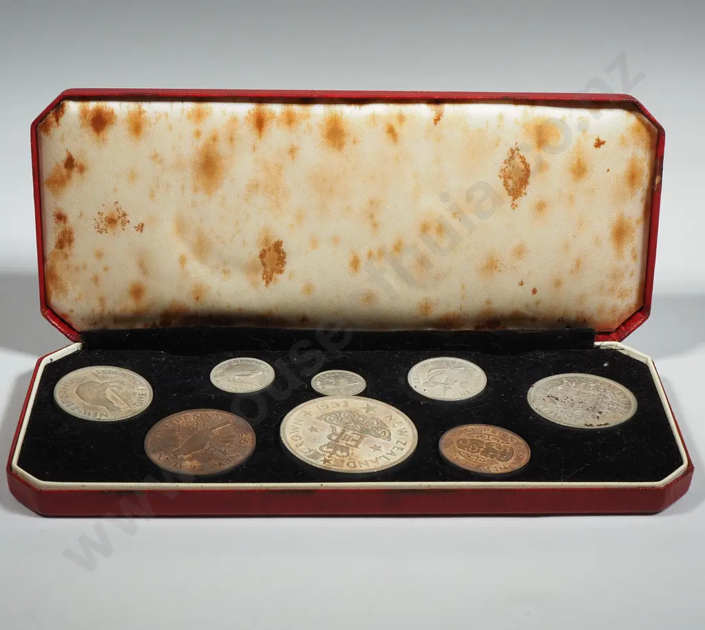 New Zealand 1953 Proof Set: CV $300 Image 1++