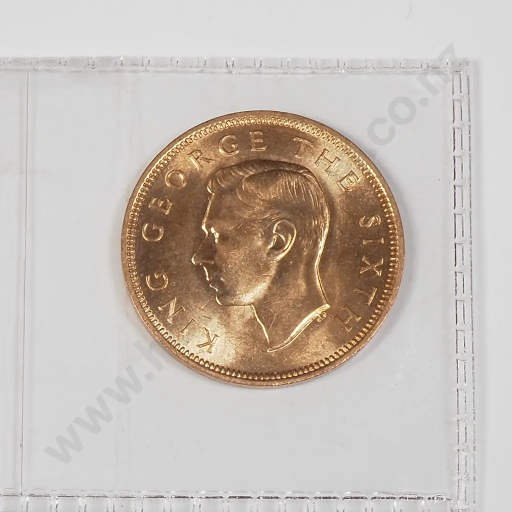 1952 New Zealand BUNC Half Pennie Coins Image 1++