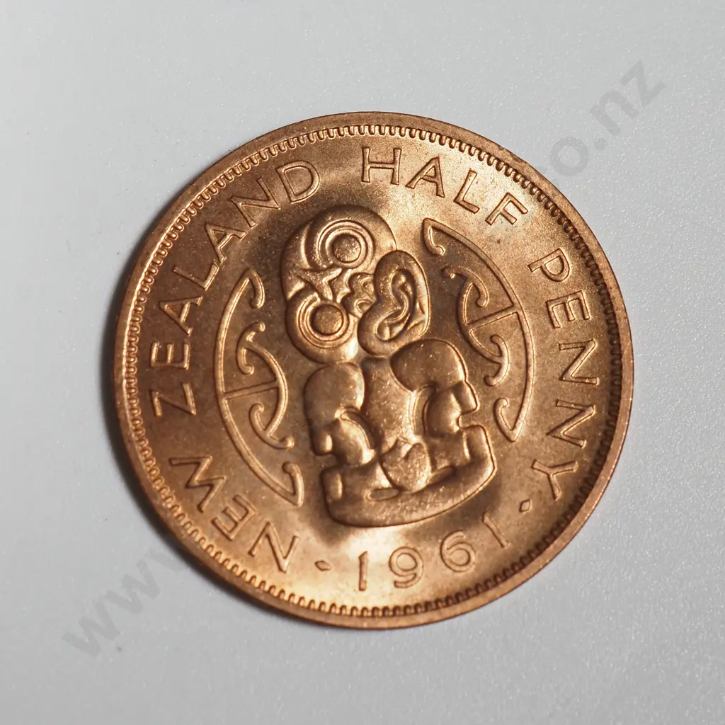 10 New Zealand 1961 BUNC Half Penny Coins - Total CV $120 Image 1++