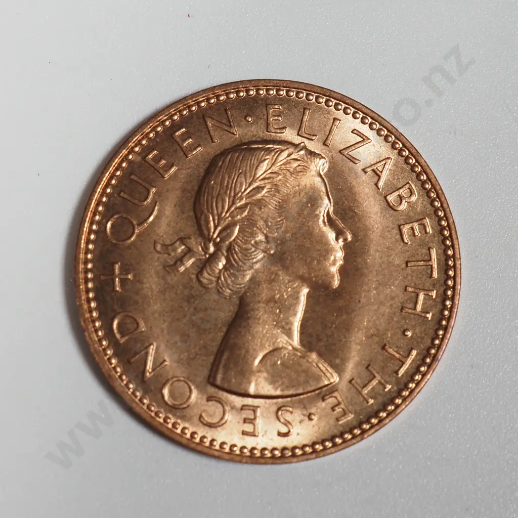 10 New Zealand 1962 BUNC Half Penny Coins - Total CV $100 Image 1++