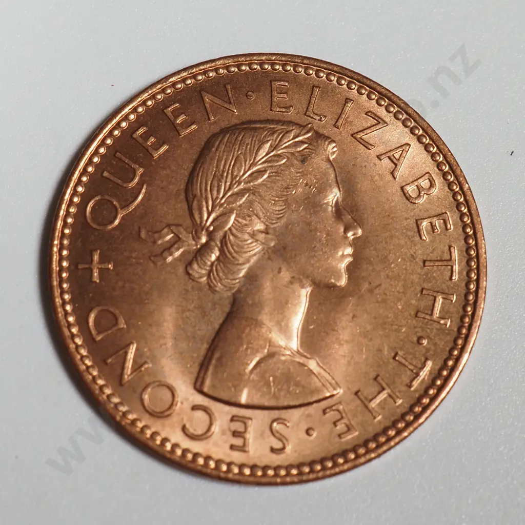 9 New Zealand 1964 BUNC Half Penny Coins - Total CV $27 Image 1++