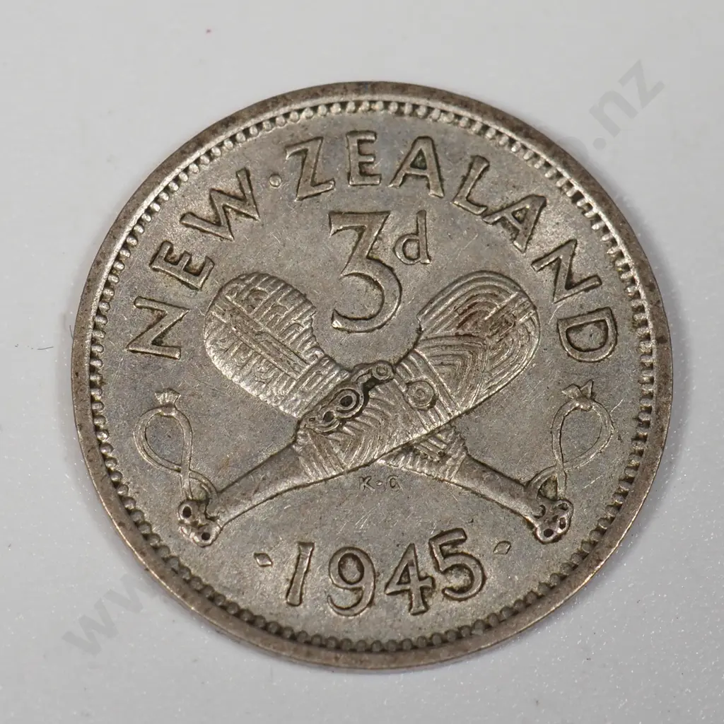 50% Silver New Zealand Threepence King George VI Head Coins -61.5 Grams  Image 1++