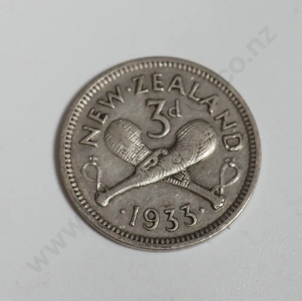 Assorted Lot of 50% Silver New Zealand Threepence George V Head - 27.8 Grams  Image 1++