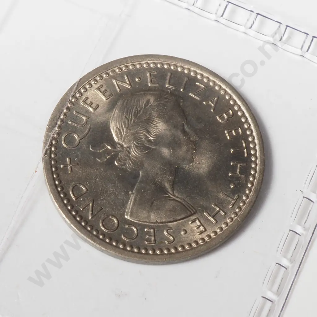 1957 New Zealand Ex Bank Roll Threepences - Gem UNC - 10 Coins  Image 1++