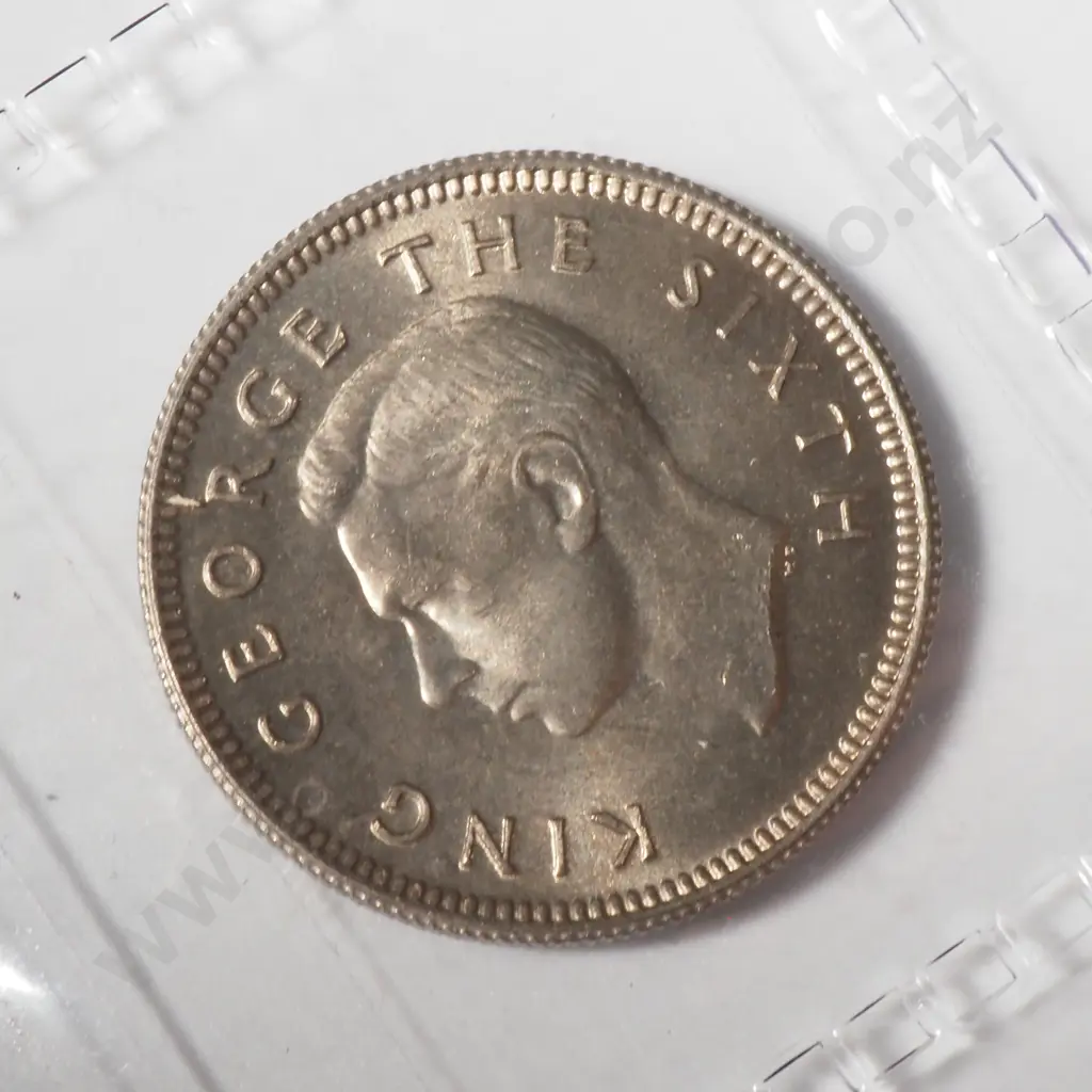 1951 New Zealand Ex Bank Roll Sixpences - Gem UNC - 10 Coins  Image 1++