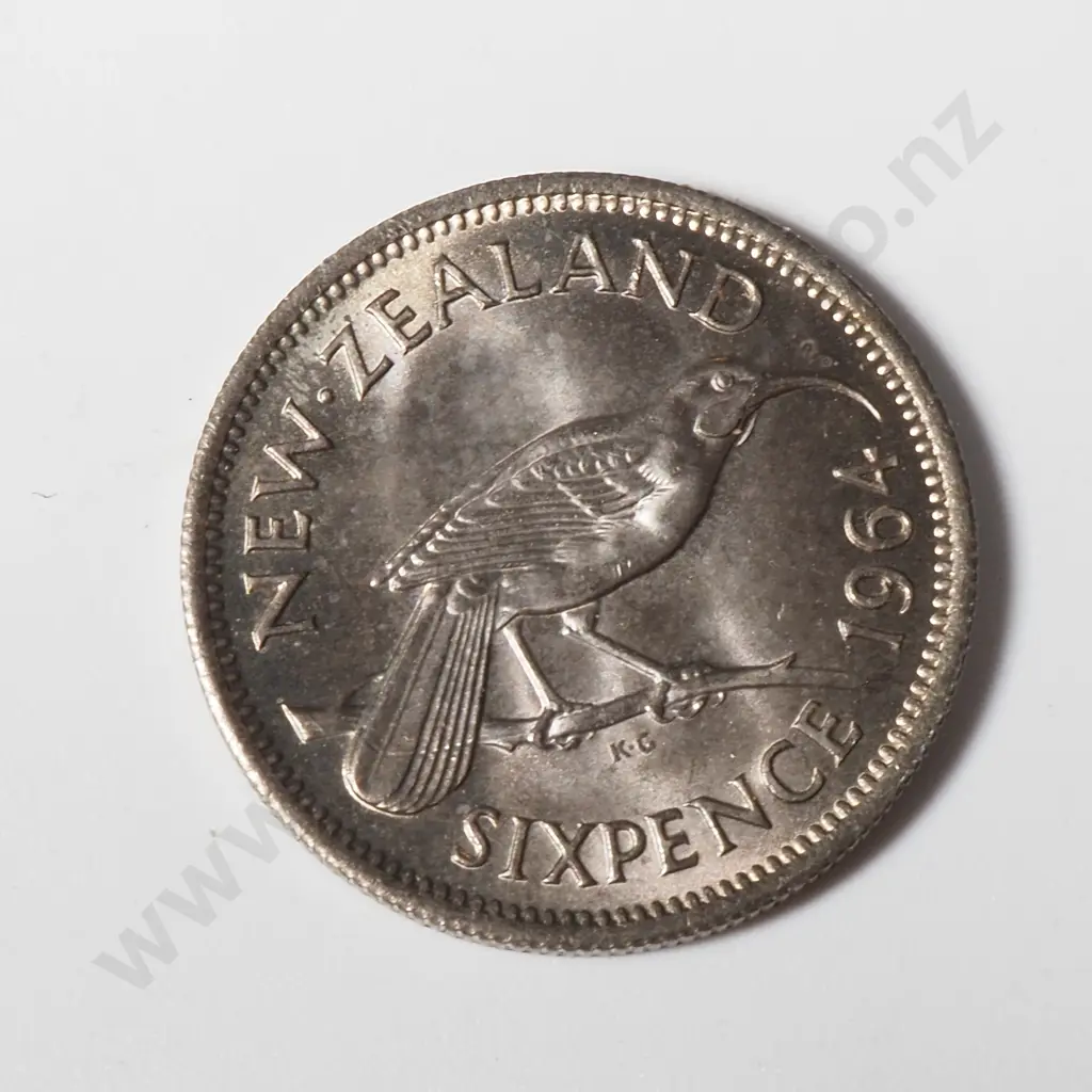 Broken Bank Roll of 1964 Sixpence - UNC  Image 1++