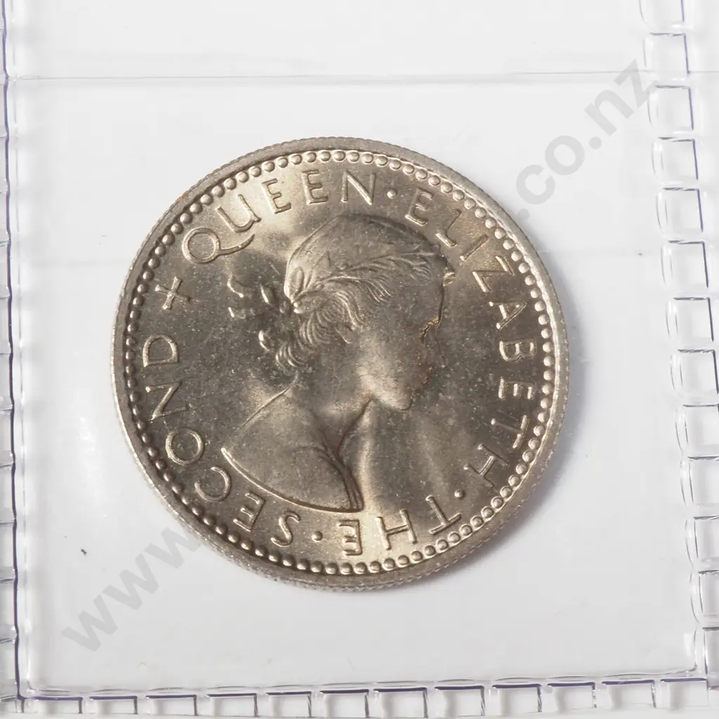 1960 New Zealand Ex Bank Roll Sixpences - Gem UNC - 10 Coins  Image 1++