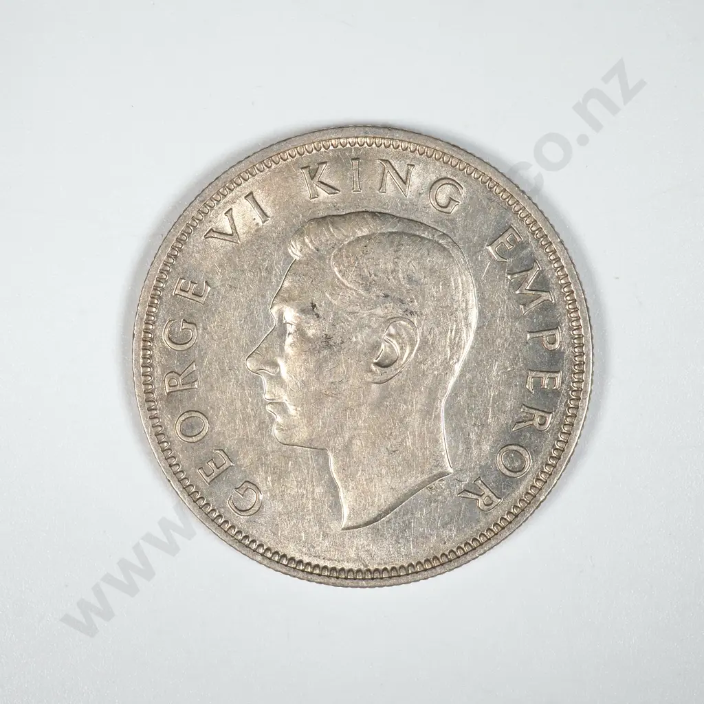 1937 New Zealand Half Crown - Better Grade  Image 1++