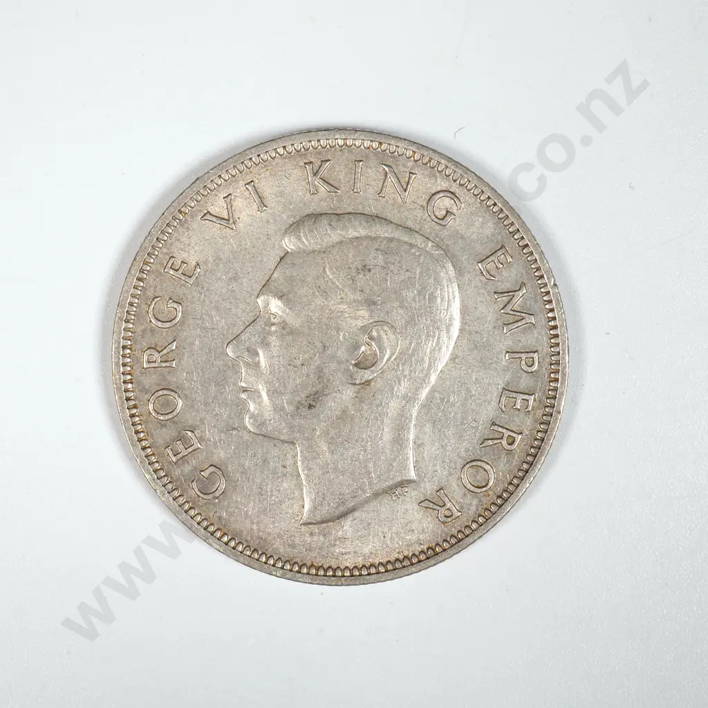 1937 New Zealand Half Crown - Better Grade  Image 1++