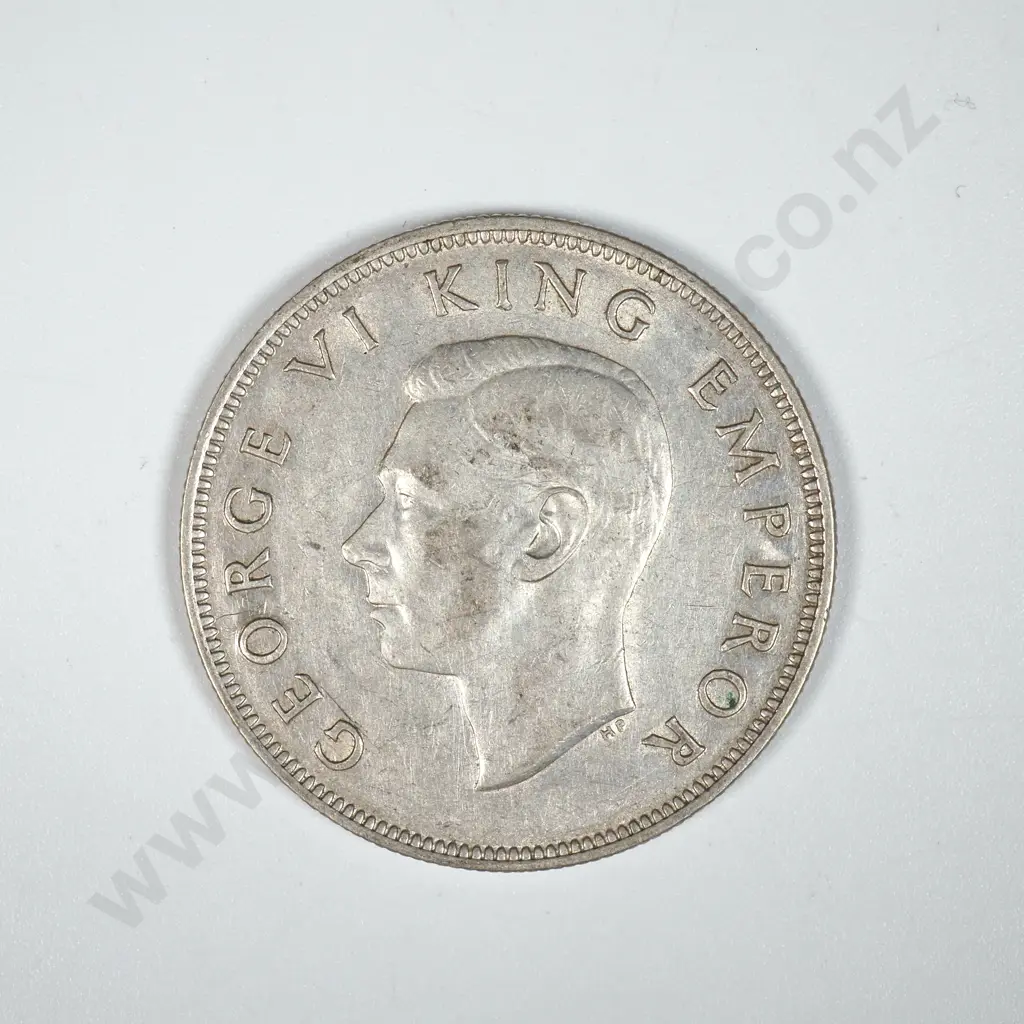 1945 New Zealand Half Crown - Better Grade Image 1++