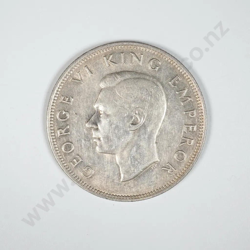 1946 New Zealand Half Crown - Better Grade  Image 1++