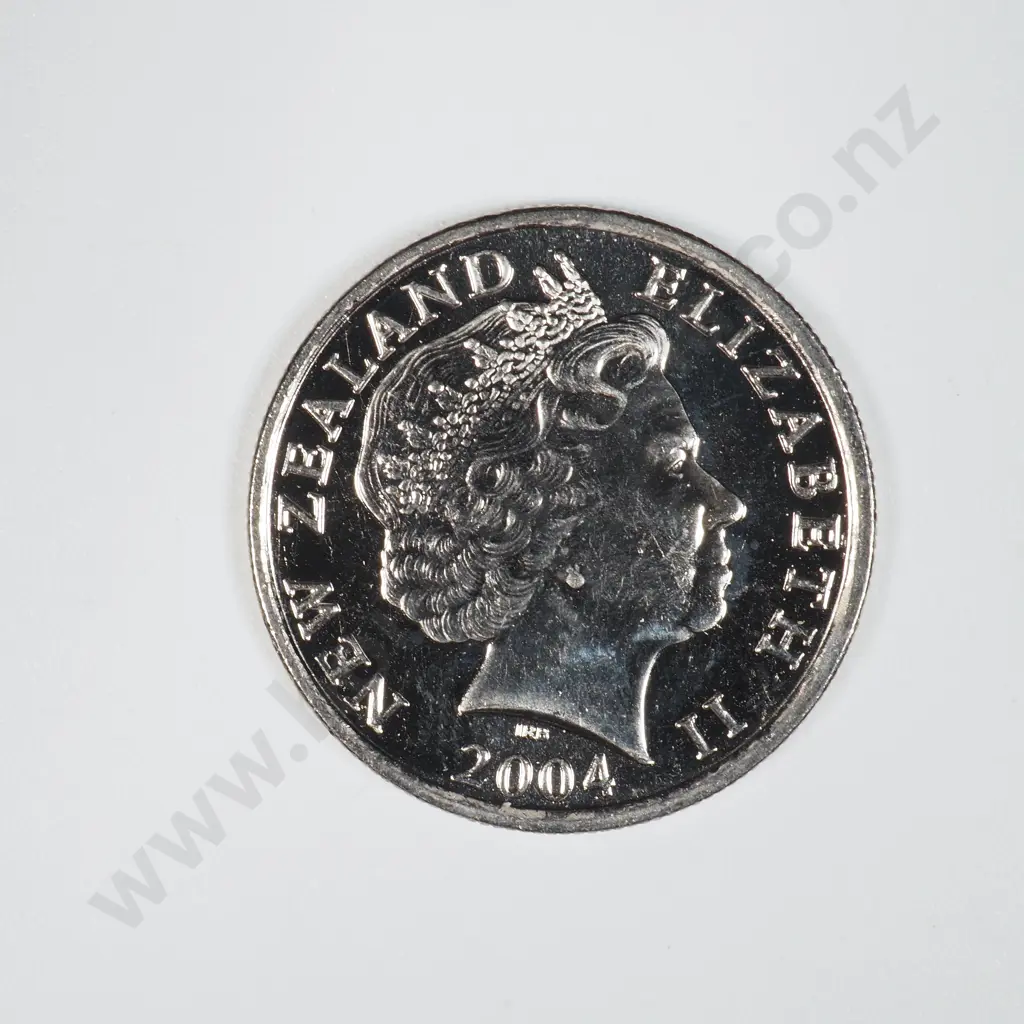 60 UNC 2004 New Zealand Five Cent Coins  Image 1++