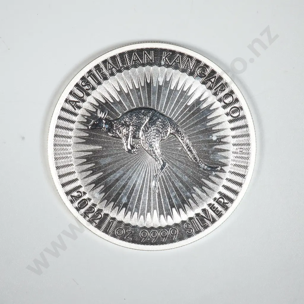 2022 One Ounce Pure Silver Kangaroo  Image 1++