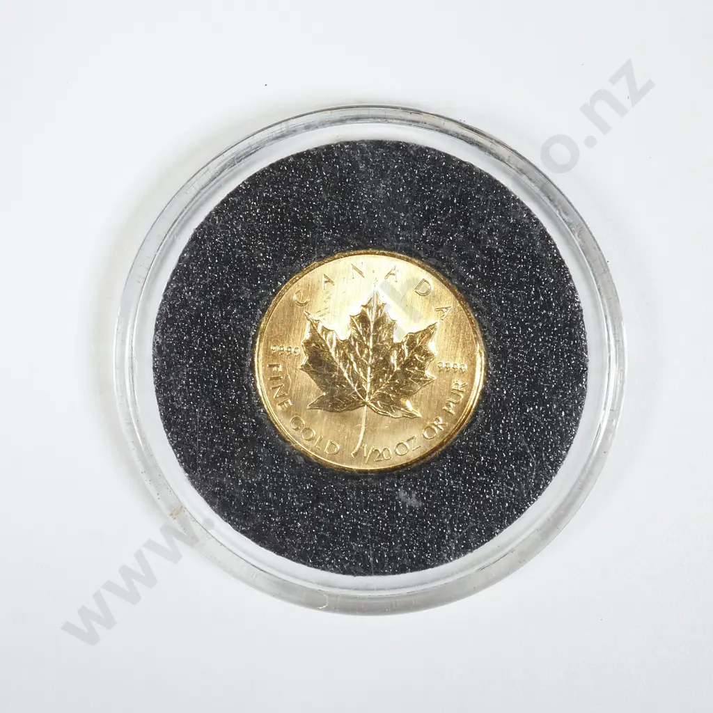 2001 Canada 1/20th Ounce Gold Maple  Image 1++
