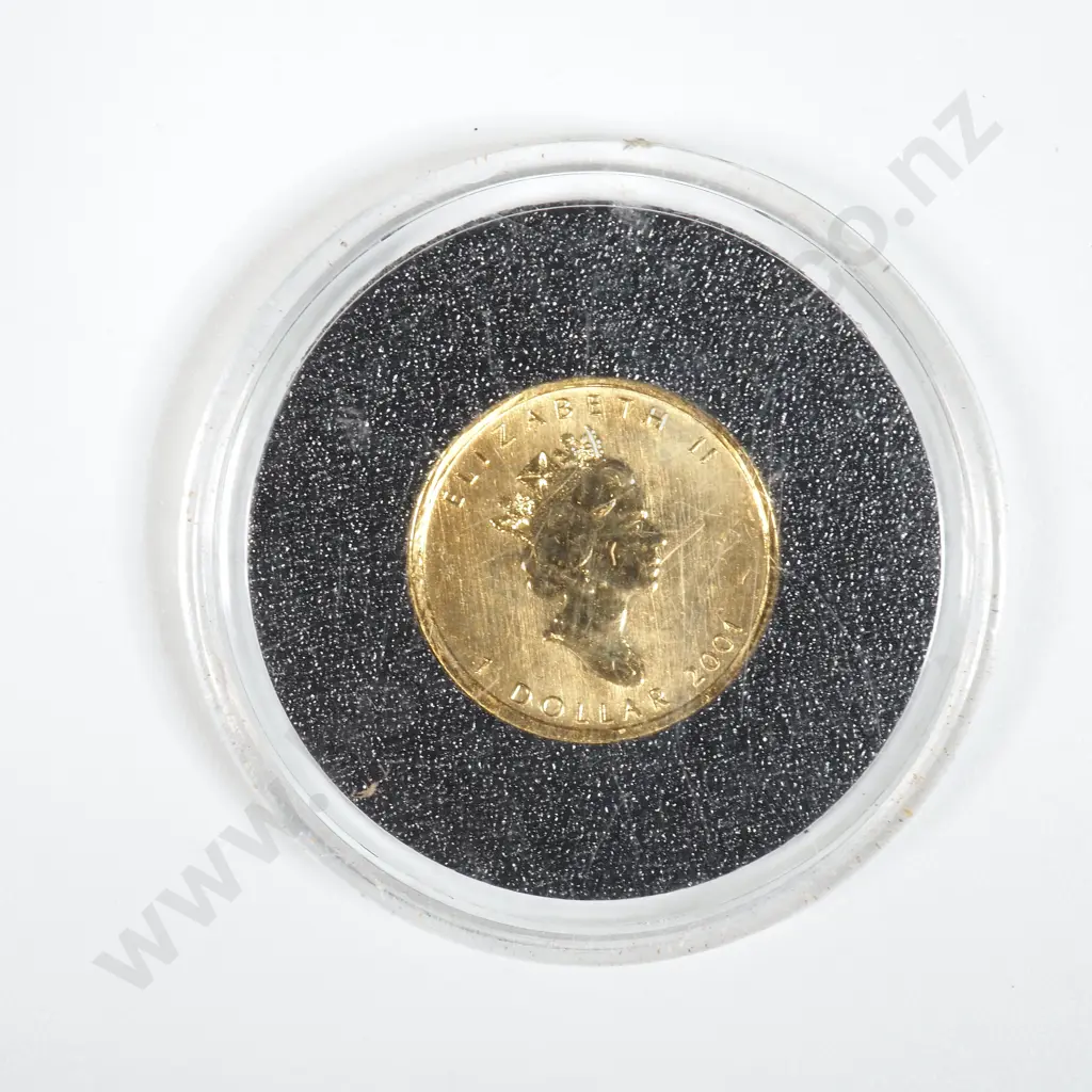 2001 Canada 1/20th Ounce Gold Maple  Image 1++