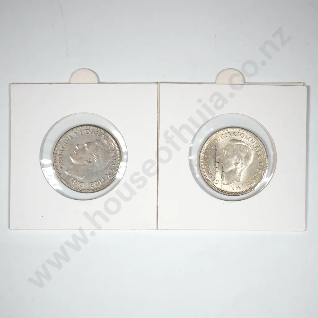 Two Carded UNC Australia Shilling  Image 1++