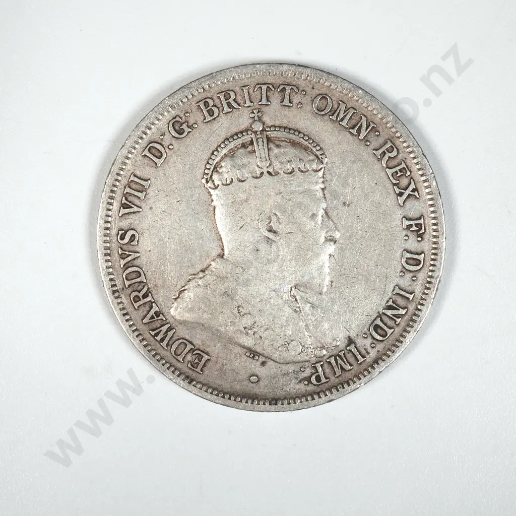 1910 Australia One Florin Coin  Image 1++