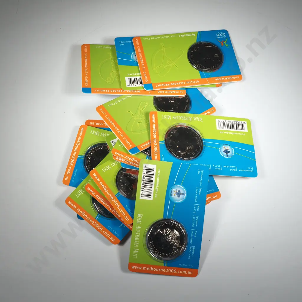 16 x 2006 Australian UNC Melbourne Commonwealth Games Coins  Image 1++