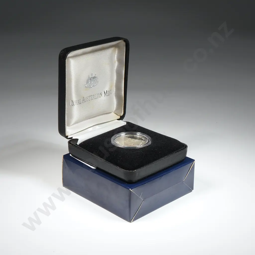 One Dollar Australian Cased Proof Coin - 11.49 Grams Sterling Silver  Image 1++