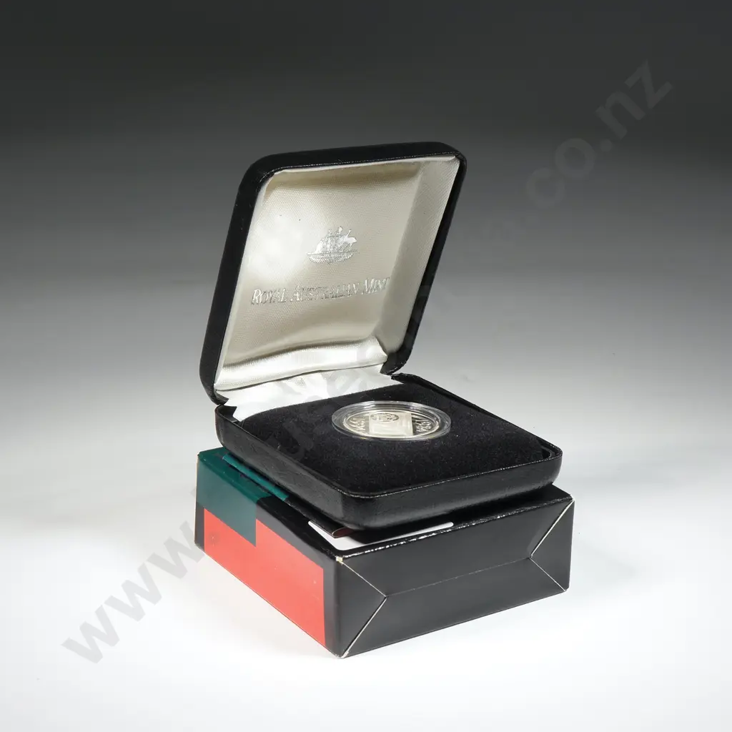 One Dollar Australian Cased Proof Coin - 11.49 Grams Sterling Silver  Image 1++