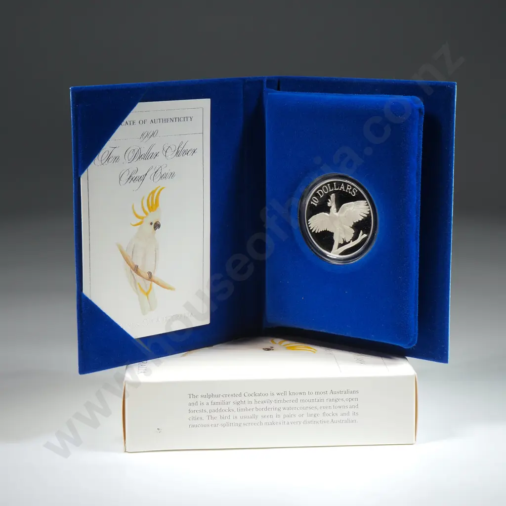 1990 Australia Ten Dollar Silver Proof Coin - 20 Grams of Sterling Silver  Image 1++