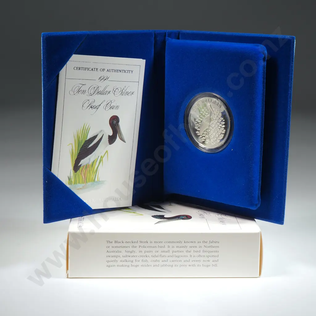 1991 Australia Ten Dollar Silver Proof Coin - 20 Grams of Sterling Silver  Image 1++