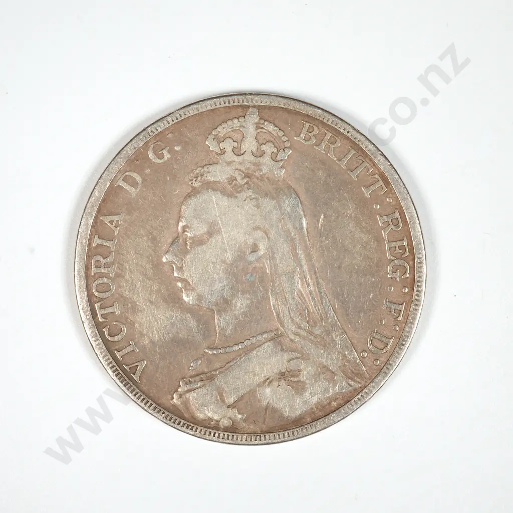 1889 United Kingdom Silver Crown  Image 1++