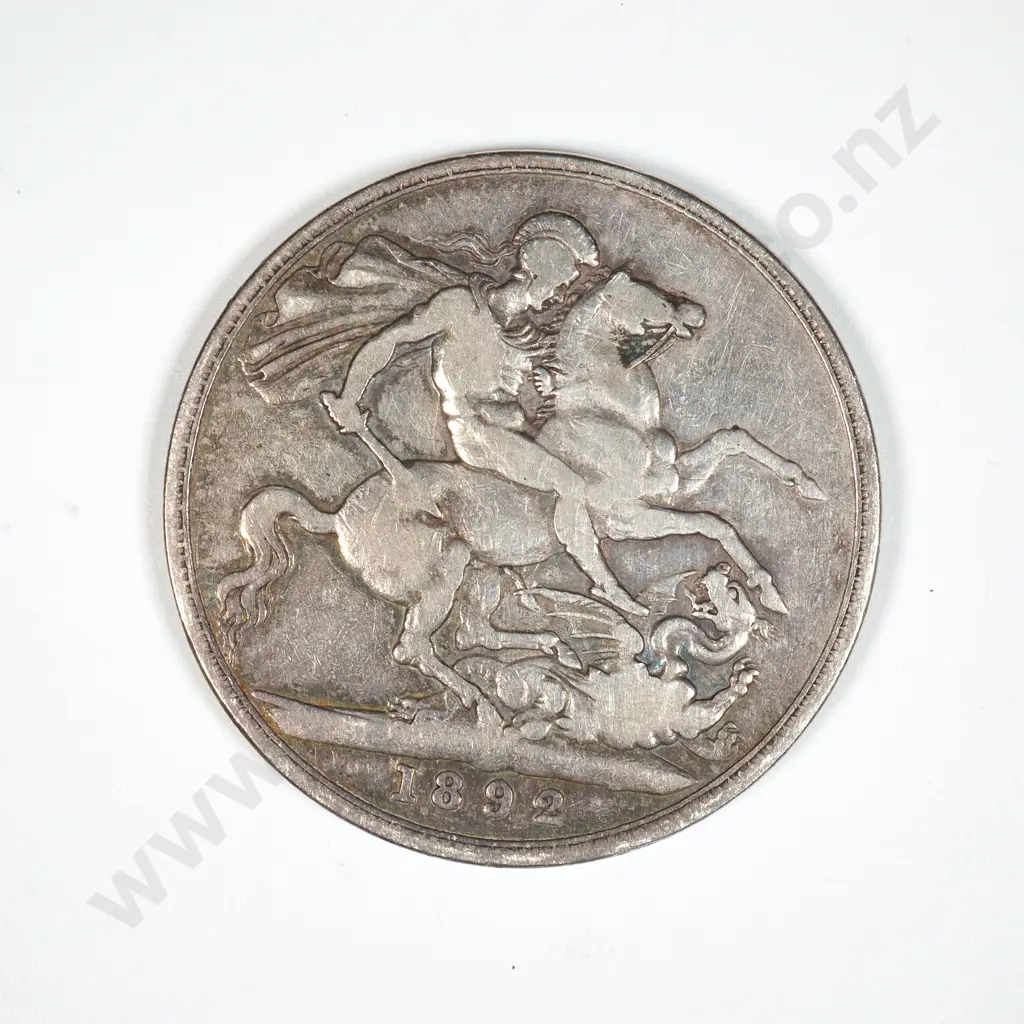 1892 United Kingdom Silver Crown  Image 1++