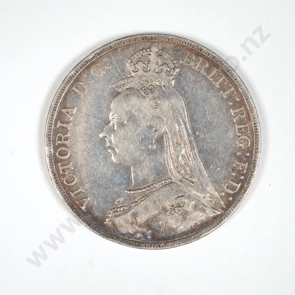 1889 United Kingdom Silver Crown  Image 1++