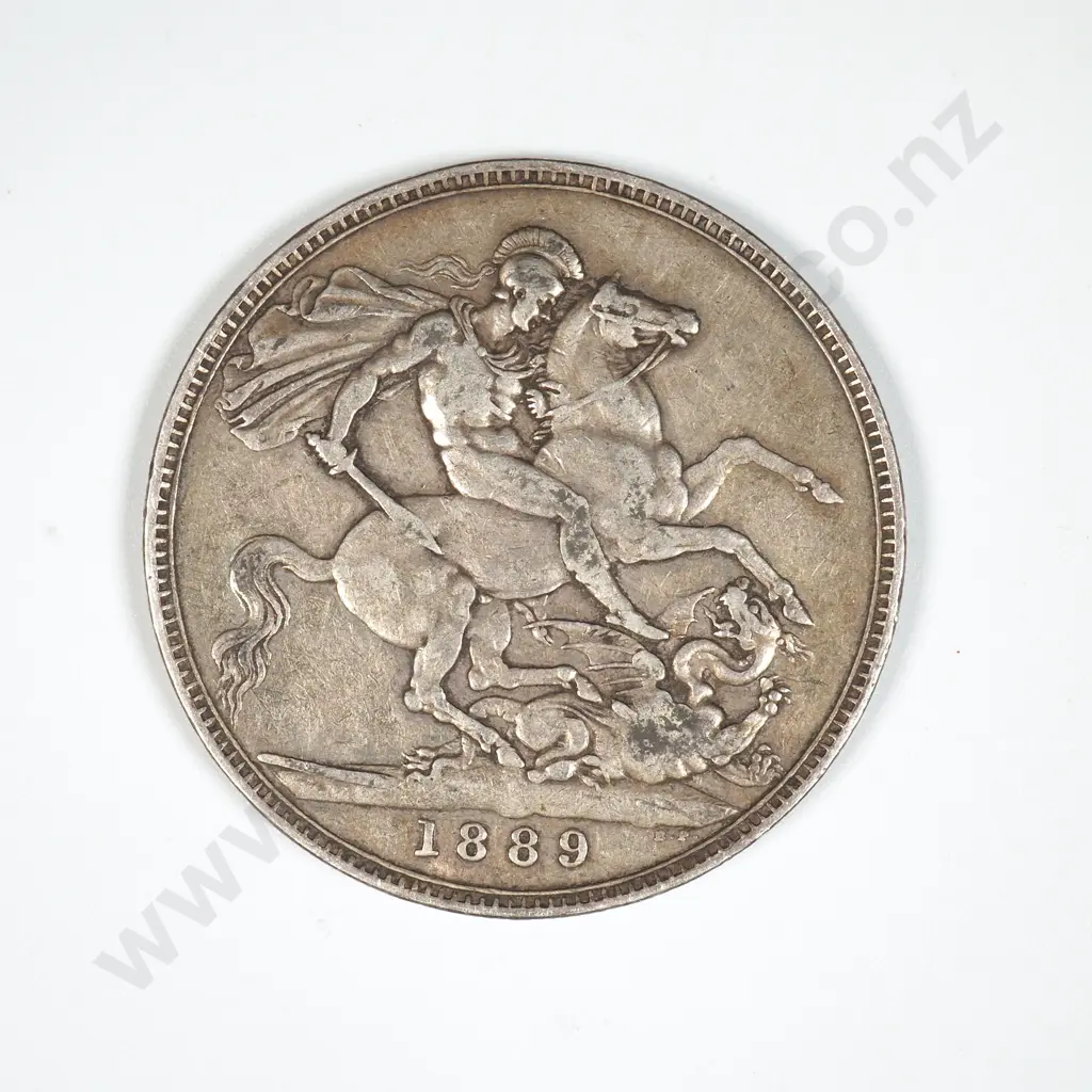 1889 United Kingdom Silver Crown  Image 1++