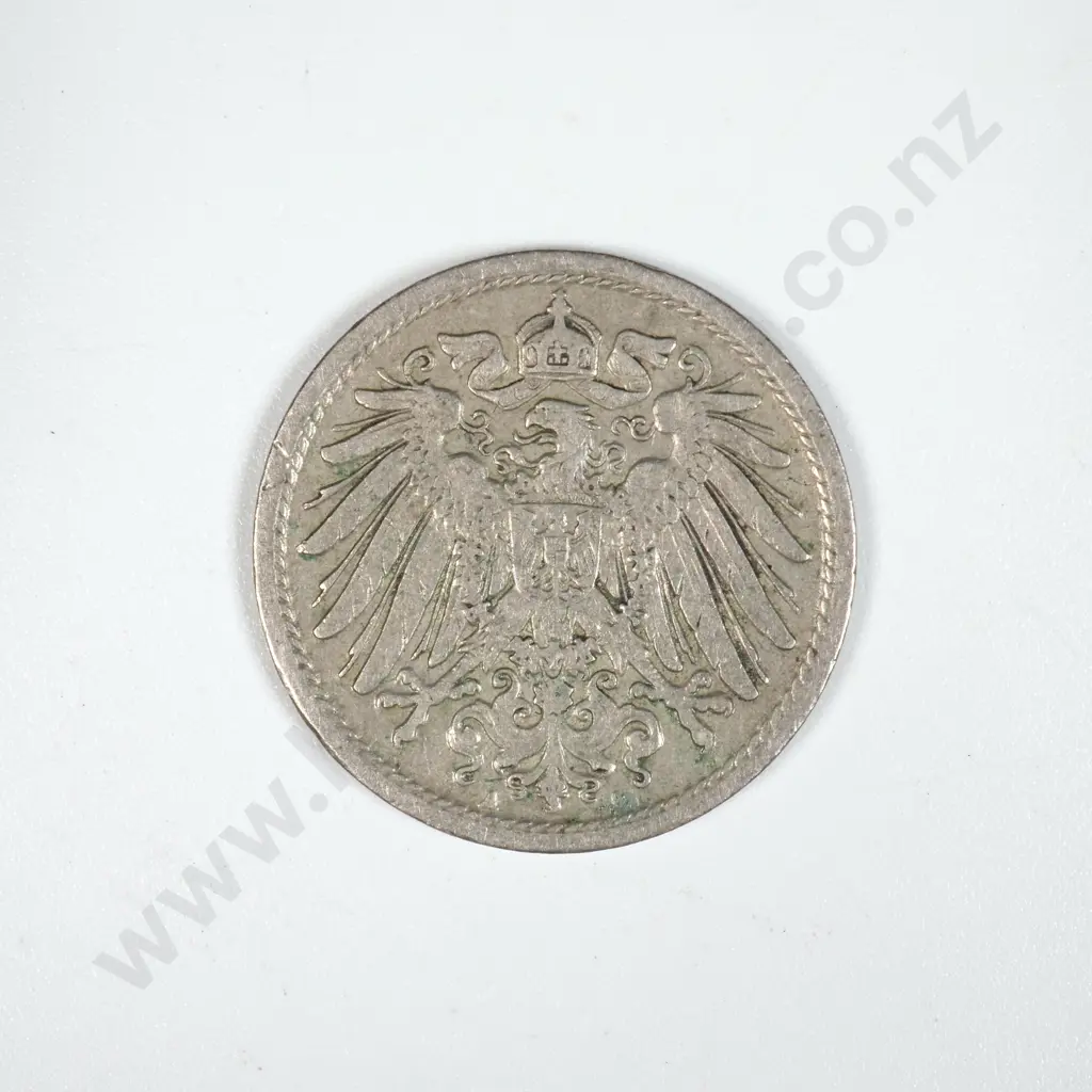1908 German 10 Pfennig Coin  Image 1++