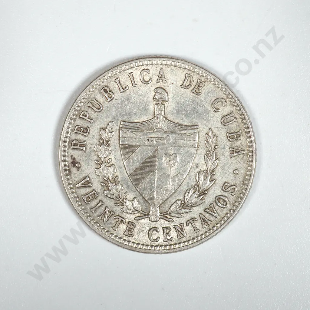 1949 Cuba 20 Centavos Coin  Image 1++
