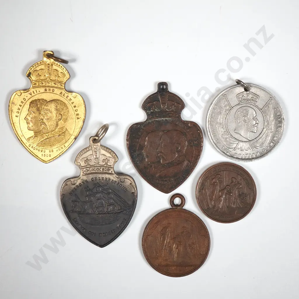 Assorted Antique New Zealand Jubilee & Coronation Tokens  Image 1++